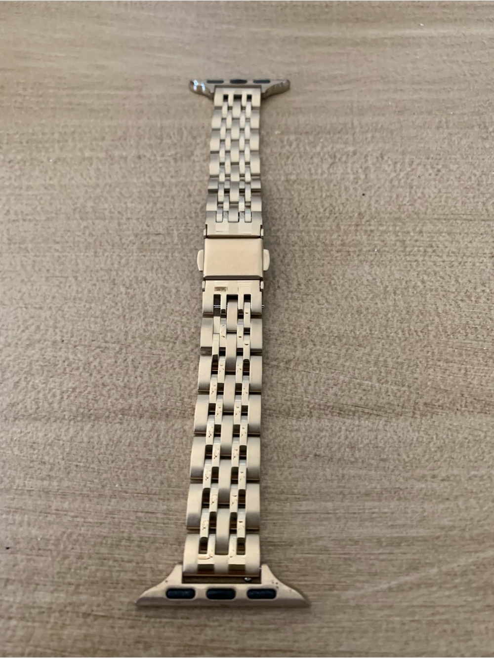 Remy Gold Tone Stainless Steel Link Band Watch Apple